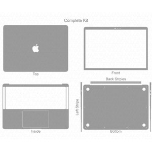 MacBook Air 13” Retina (2018) A1932 Skin Template Cut File