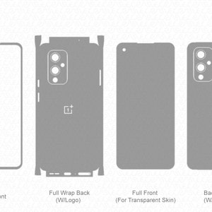 OnePlus 9 5G Skin Template Vector 2021