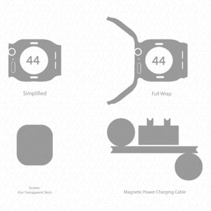 Apple Watch 44mm Series 6 Skin Cutting Template 2020
