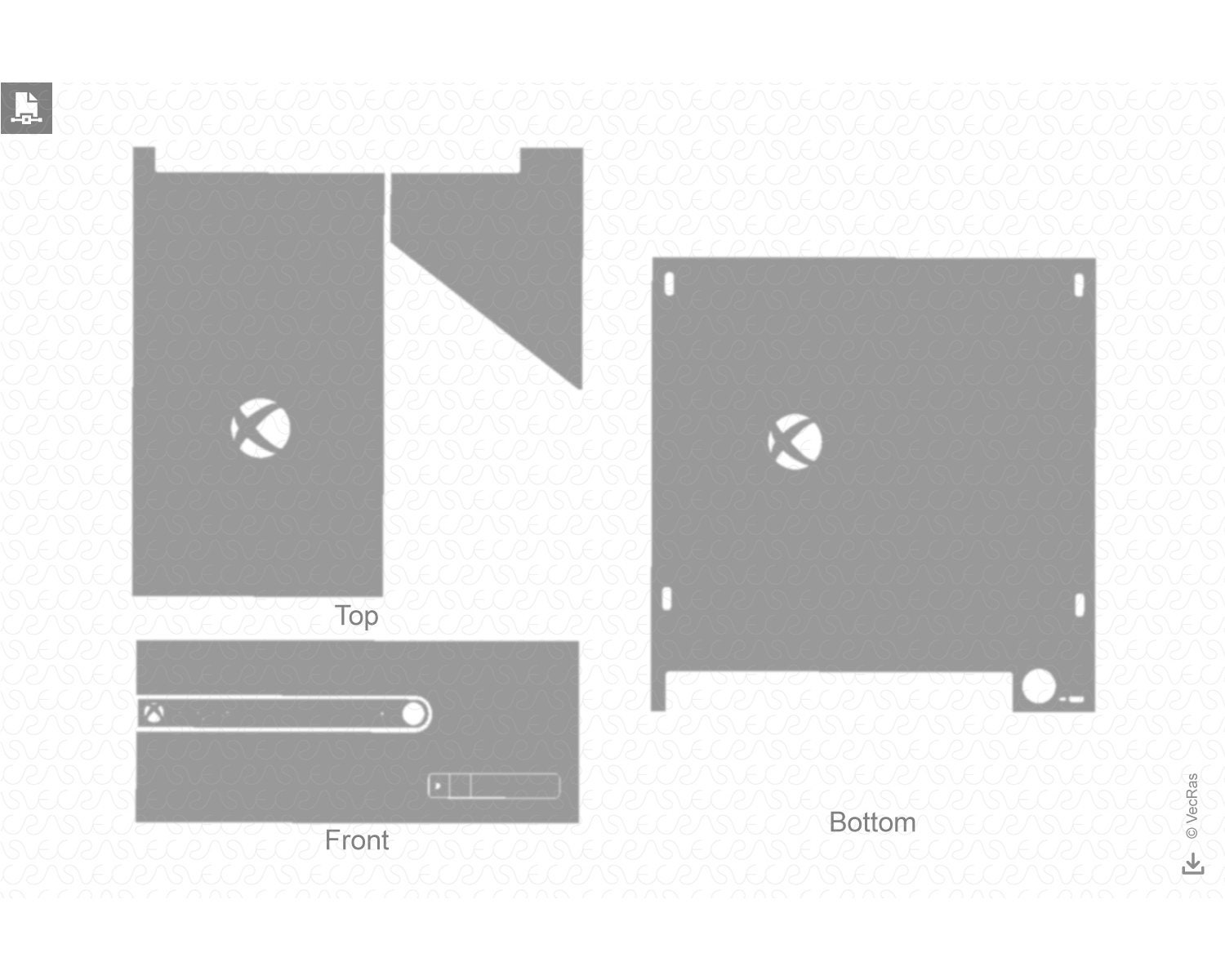 Microsoft Xbox 360 Controller Decal Vinyl Design Template — VecRas