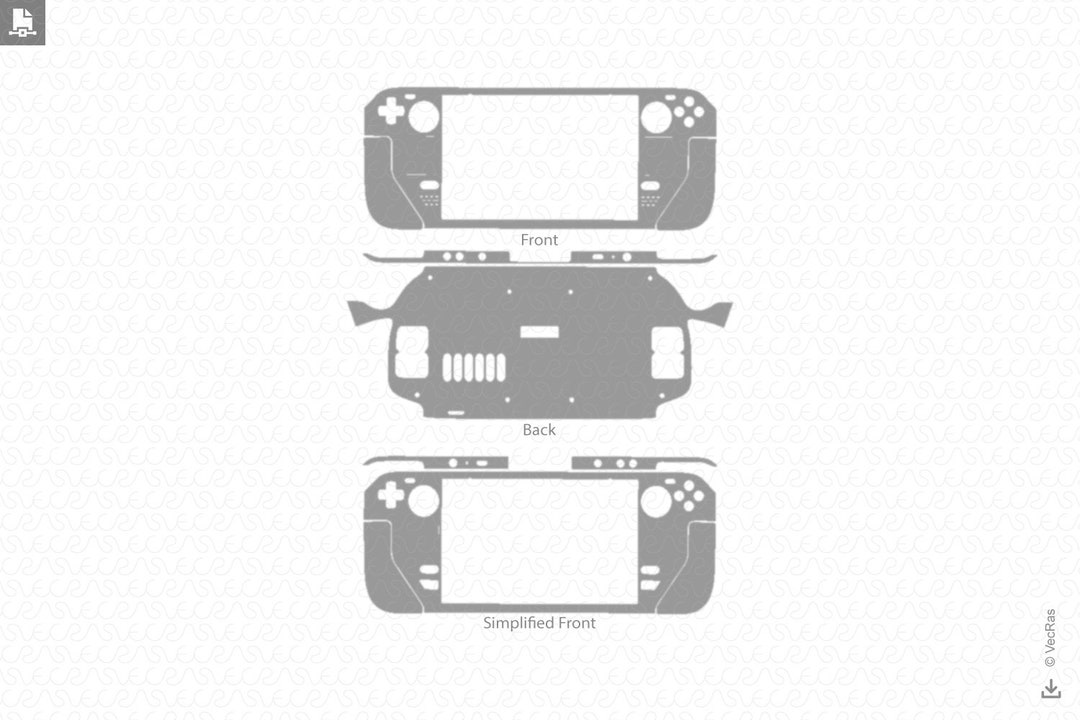 Xbox 360 Gaming Controller Skin CutFile Vector Template Full Wrap SVG —  VecRas