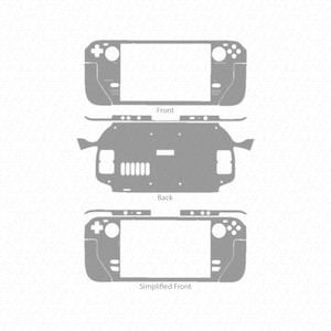 Valve Steam Deck Skin Template Vector 2022