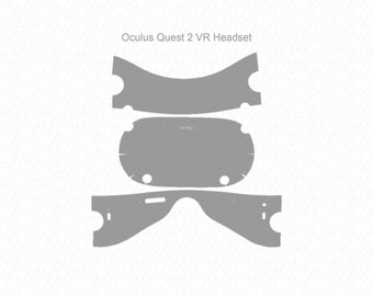 Oculus Quest 2 VR Headset Skin Template Vector 2020