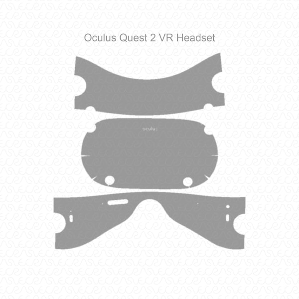 Oculus Quest 2 VR Headset Skin Template Vector 2020