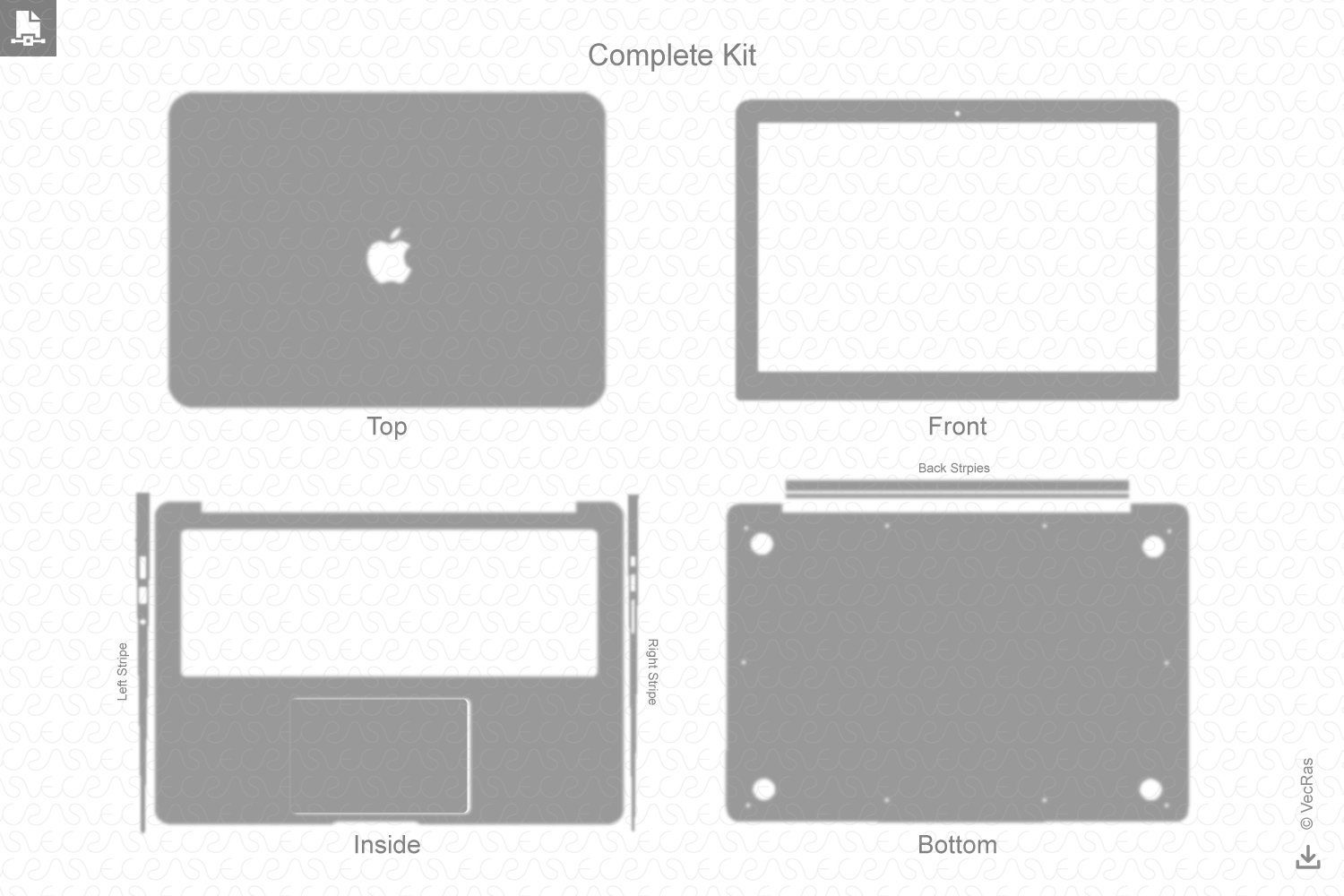 Apple MacBook, Pro, Air Tamography™ Skins - TAMFAM