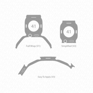 Apple Watch Series 7 41mm Skin Template Vector 2021