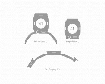 Apple Watch Series 7 41mm Skin Template Vector 2021