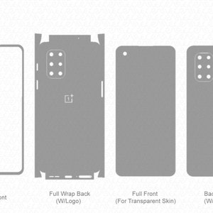 OnePlus 8T Skin Template Vector 2020