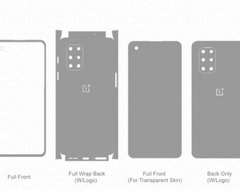 OnePlus 8T Skin Template Vector 2020