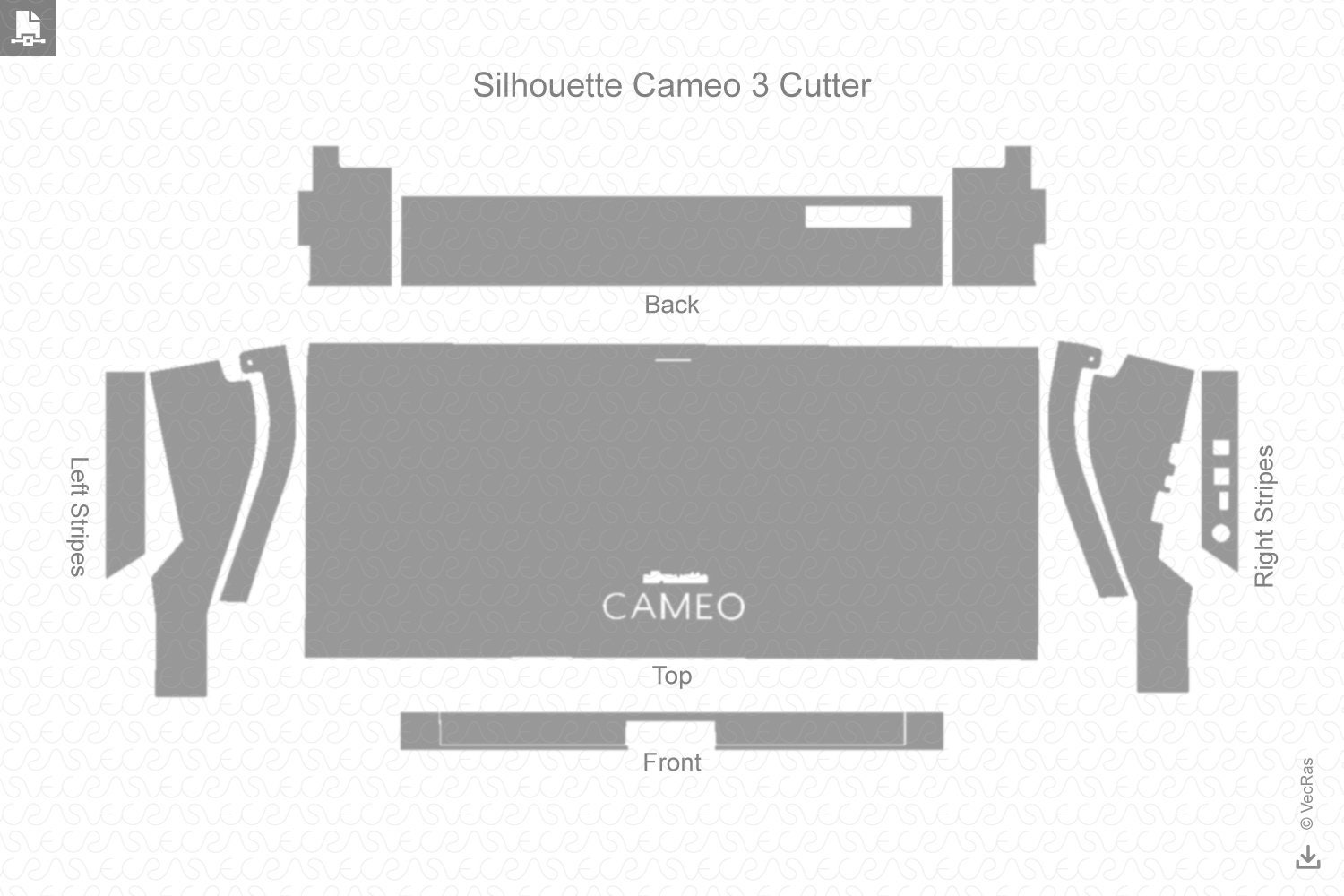 Silhouette Cameo 3-4t Wireless Cutting Machine - White (SILHOUETTE-CAMEO 3)