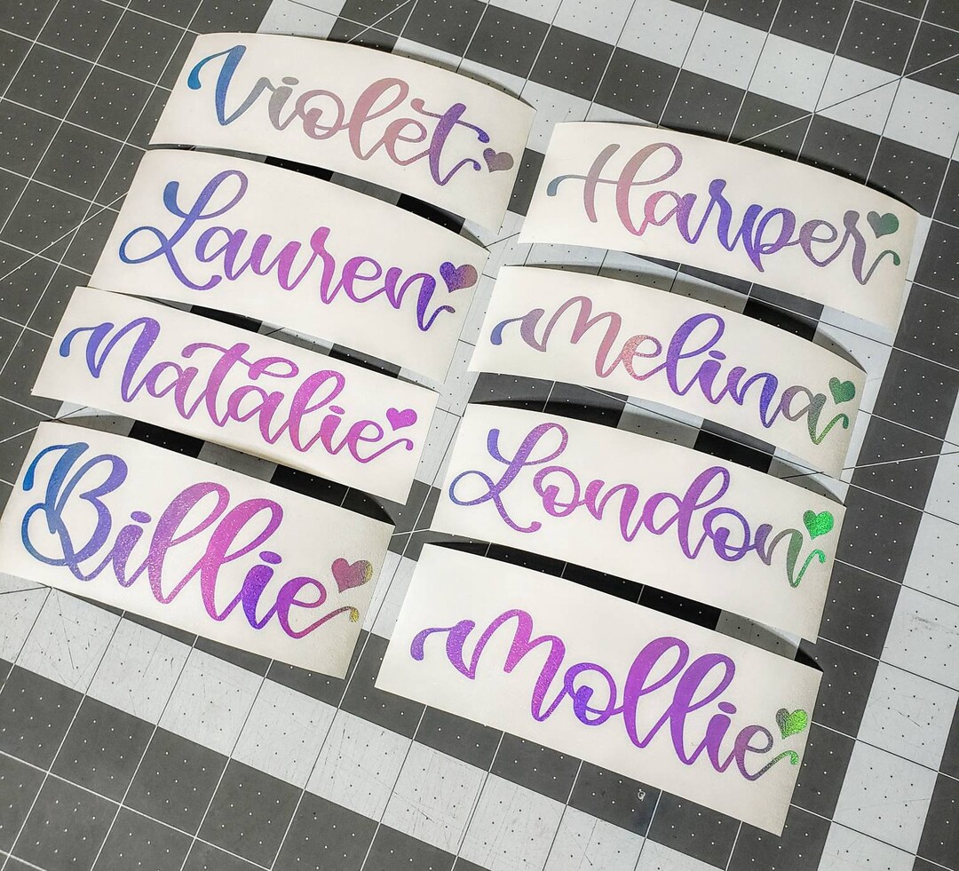 Custom Vinyl Decals / Name Stickers / Laptop Stickers / Etsy
