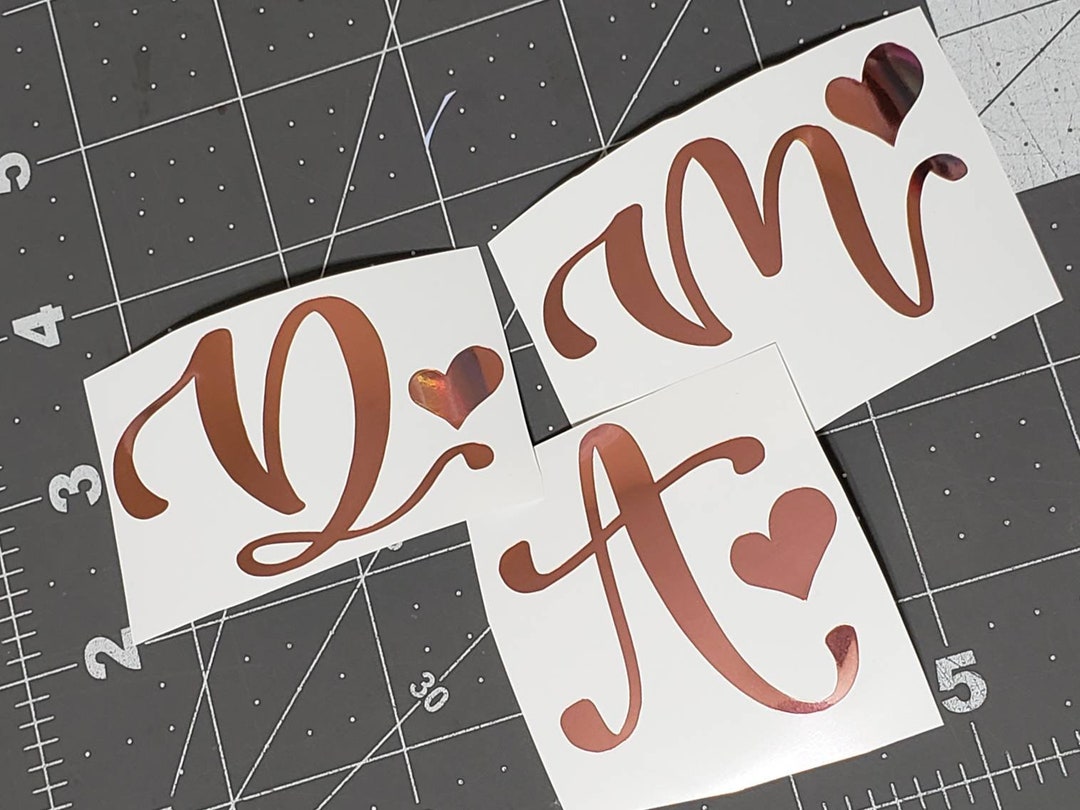 Initial Vinyl Decals / Letter Decals / Letter Stickers / Etsy