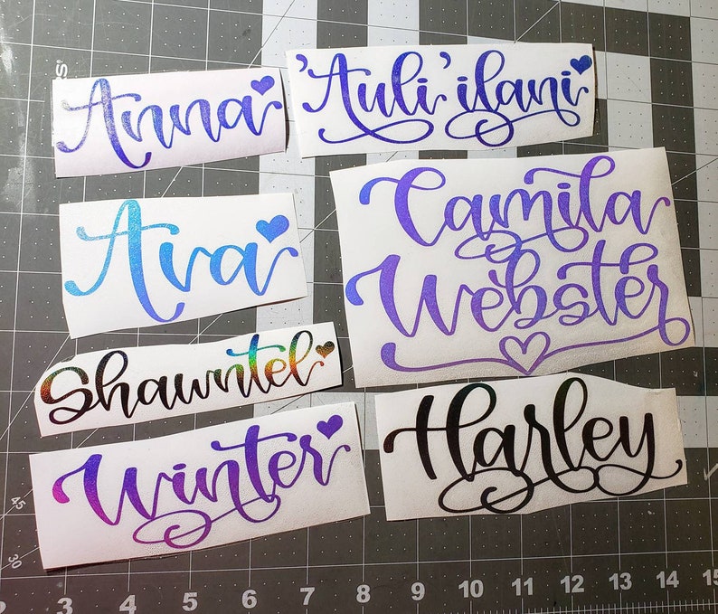 Custom Vinyl Decals / Name Stickers / Laptop Stickers / Etsy