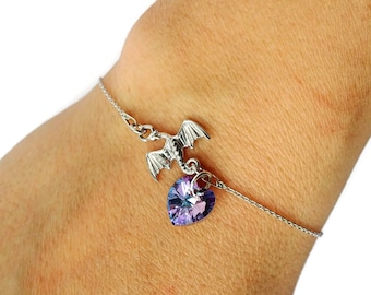 Pulsera de Dragón Dragones Pulsera de Corazón Pulsera de Dragón Joyería de Dragón Juego de Tronos Pulsera de Dragón Regalo de Amante del Dragón Got Pulsera De Tronos Regalo de Tronos