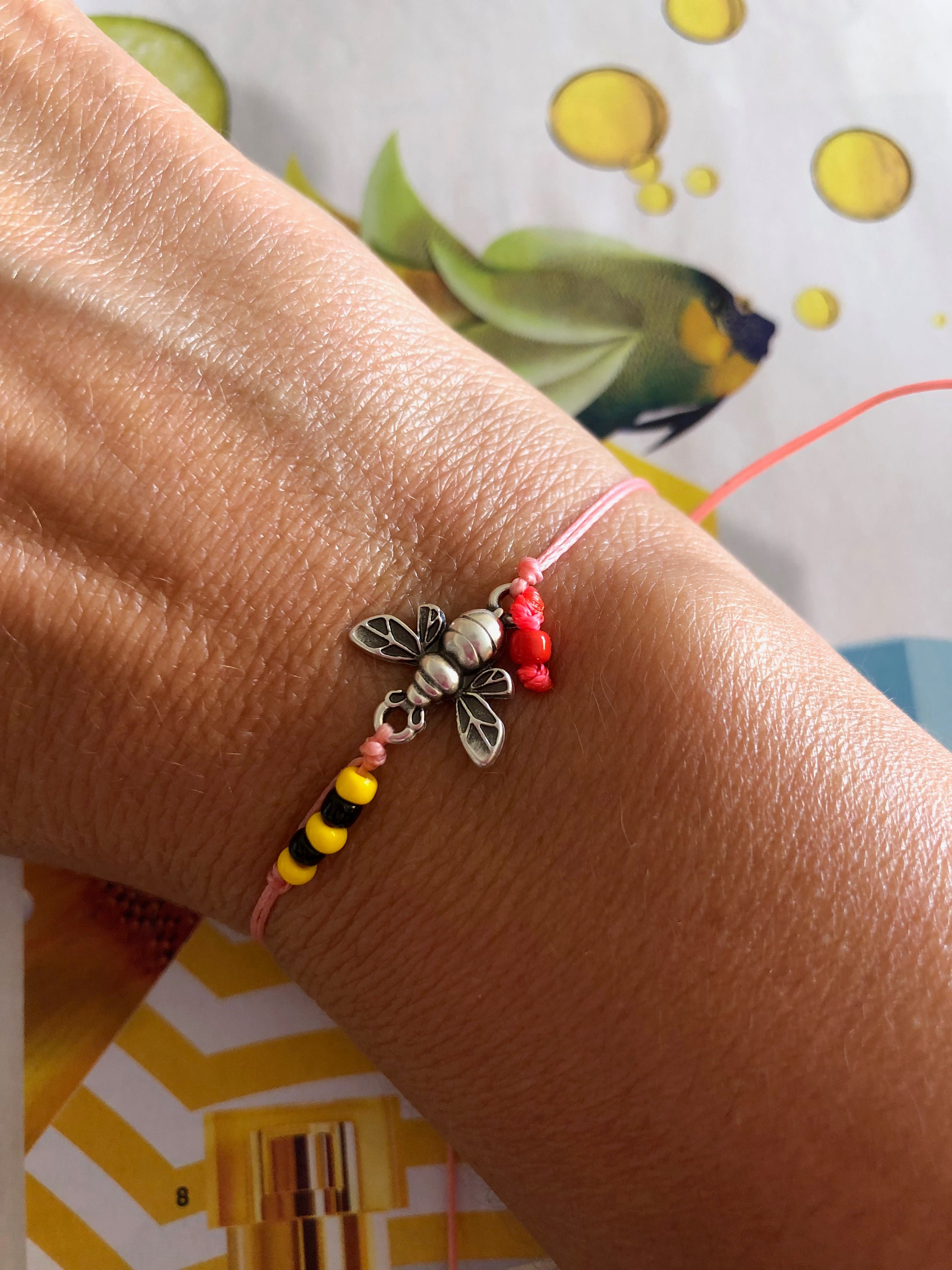 Bee Bracelet, Personalised Jewellery, Metal Cuff Bangle With Bees, Gifts  for Women. 533 