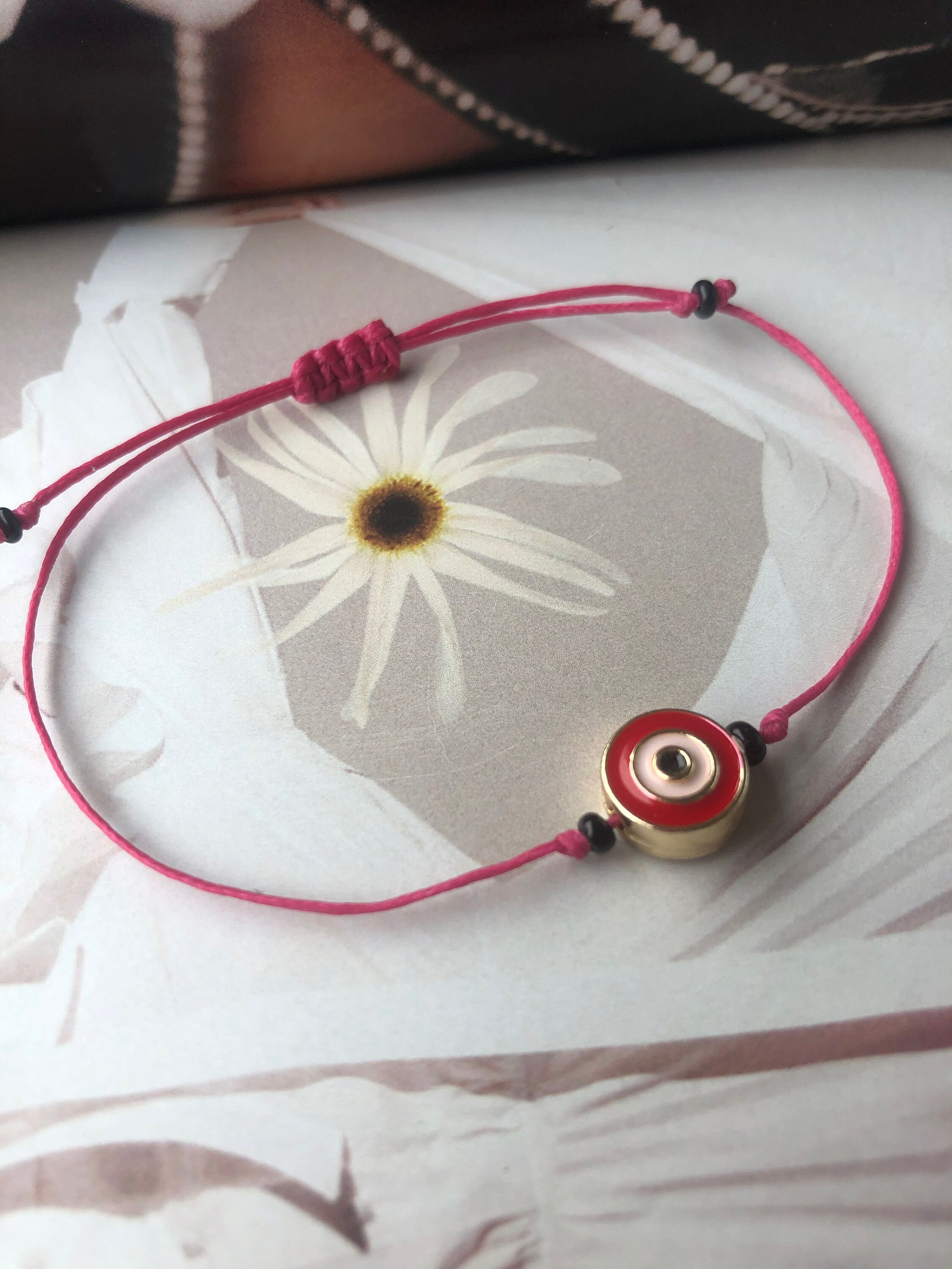 Rotes Kordelarmband - Minimalistischer Schmuck Für Paare