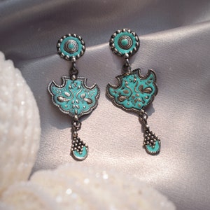 PEACOCK earrings image 7