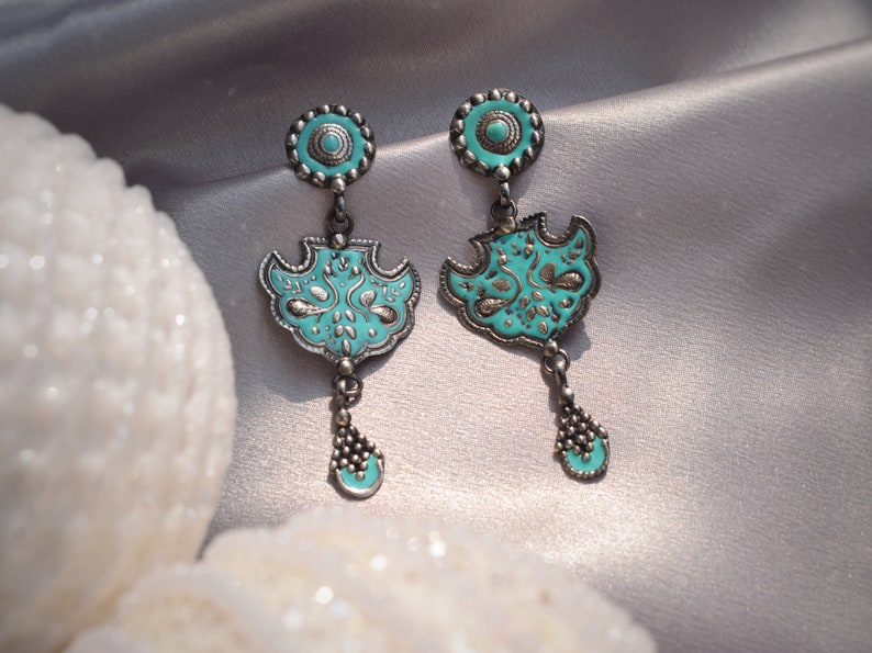 PEACOCK earrings image 7