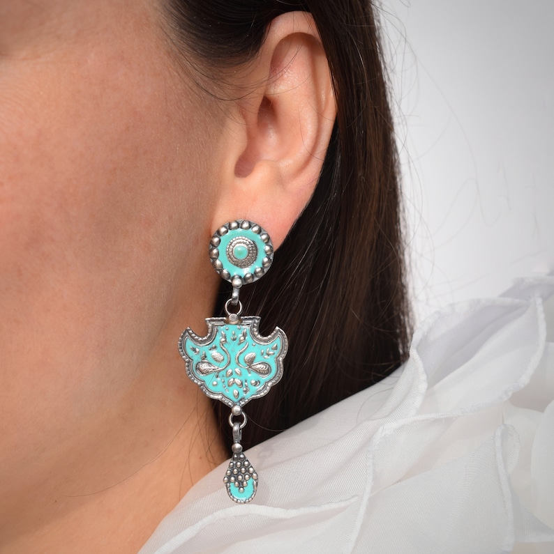 PEACOCK earrings image 2