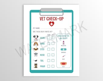 Puppy Birthday Party, Adopt a Pet, Vet Check-up, Animal Hospital, INSTANT DOWNLOAD 0003