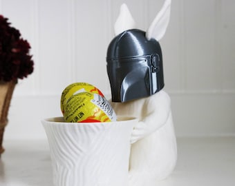 Easter Bunny Basket Mandalorian Star Wars Inspired 3D Printed