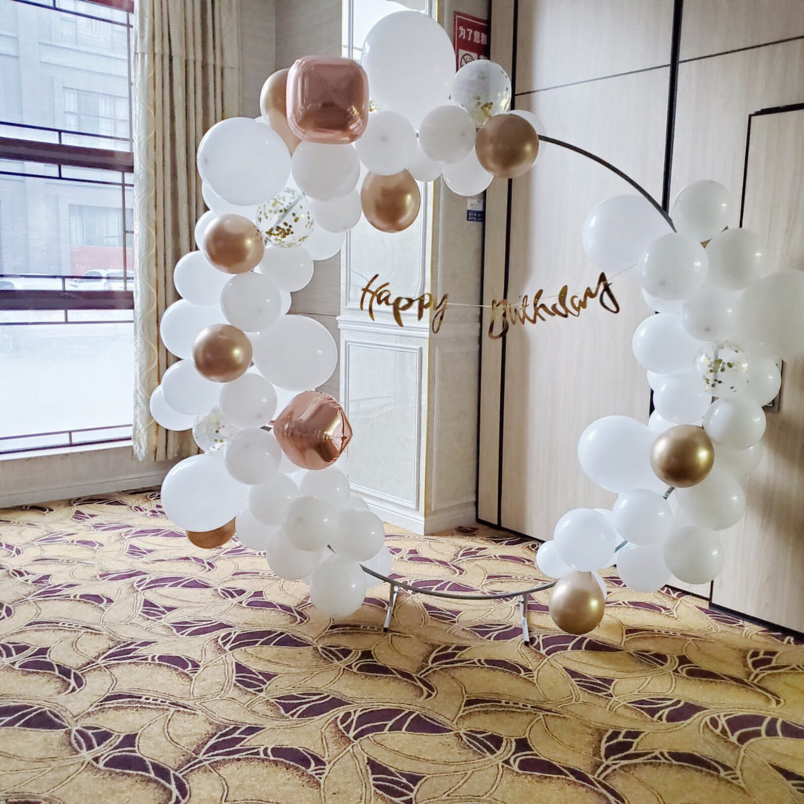 3/5/6.5ft White Circular Arch Stands Metal Hoop for Balloon Etsy