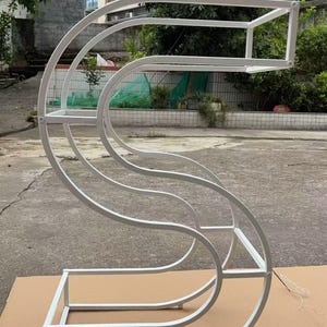32" Gold Metal Number & Letter Frame: Wedding Photo Prop image 10