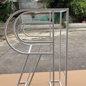 32" Gold Metal Number & Letter Frame: Wedding Photo Prop image 9