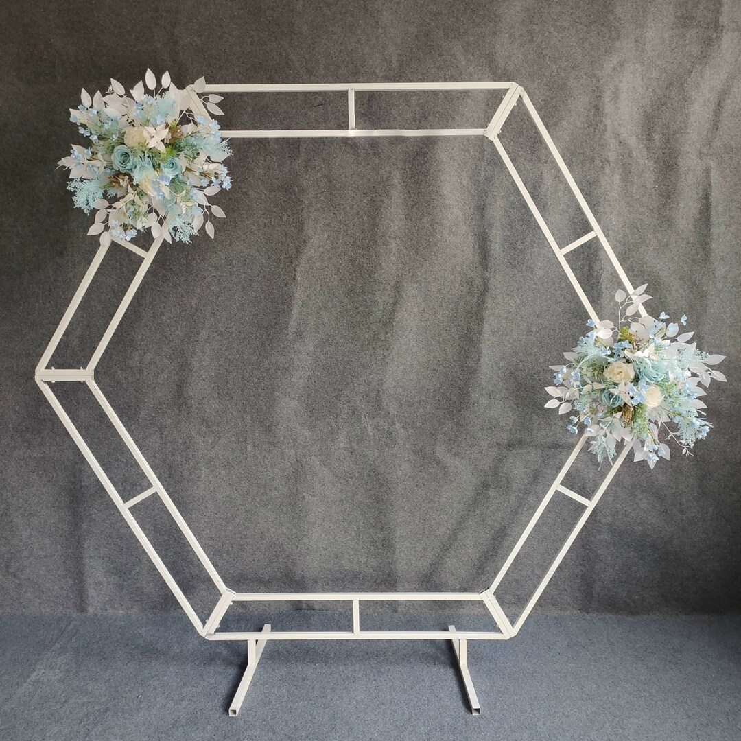 Wedding Hexagon Arch Hexagon Wedding Arch Flower Arch Bridal Shower