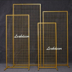 4 stks Geometrische Raster Frame Bruiloft Achtergrond Decoratie Podium Scherm Ijzer Bloem Stand Thuis Outdoor Party Decor Bruiloft Rekwisieten Arch