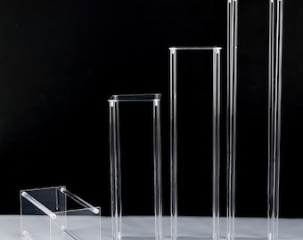 Tall Acrylic Flower Stand Vase Set for Wedding Party Desktop Decoration