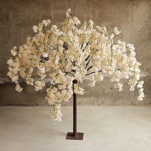 高さ4フィートの完全に豊かな取り外し可能な木、桜の木、造花、結婚式のセンターピース、テーブル、結婚式のテーブルの装飾