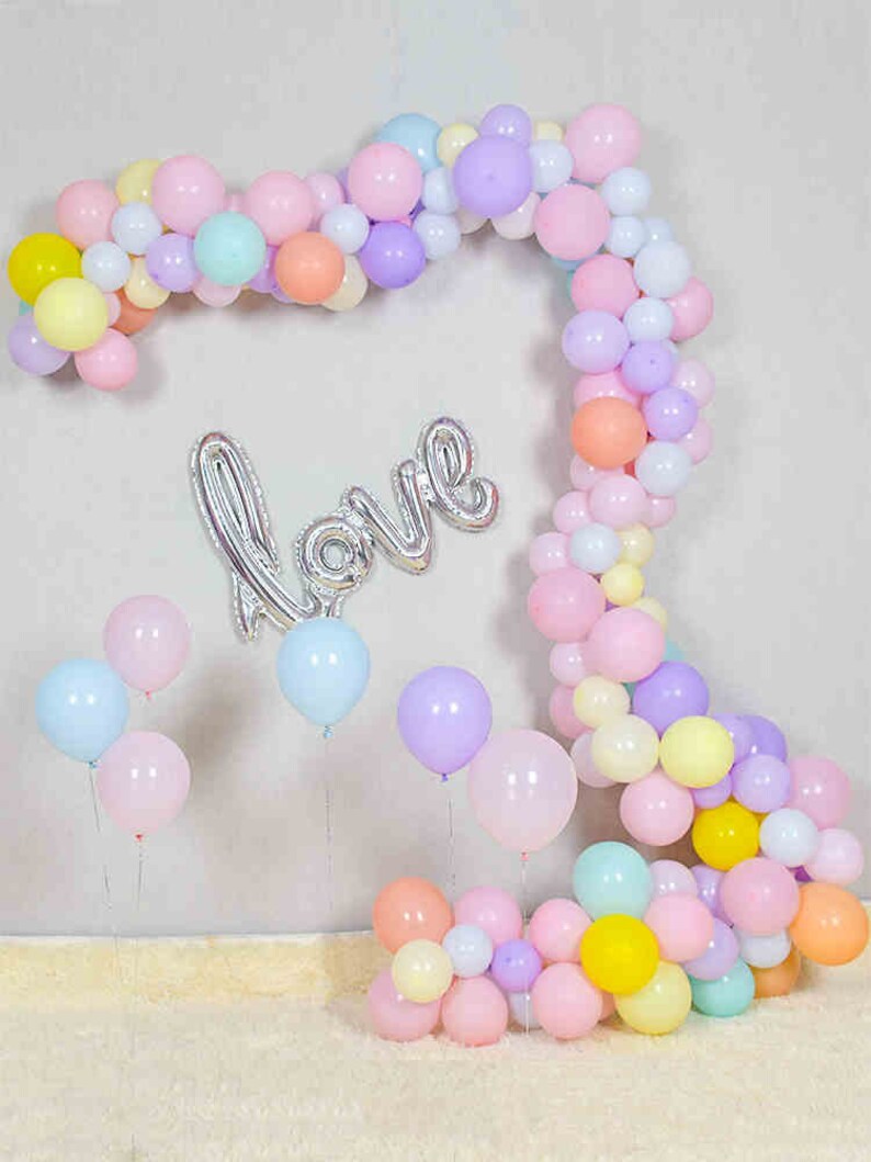 Custom DIY Mixed Pastel 10ft Balloon Arch Garland Kit for Baby Shower Wedding Birthday Graduation Anniversary Organic Party