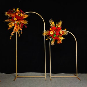6ft Tall Gold Semi Circle Arch/Rectangular Arch/Geometric Design/Outdoor/ Birthday/ Wedding/ Photo Background Decoration