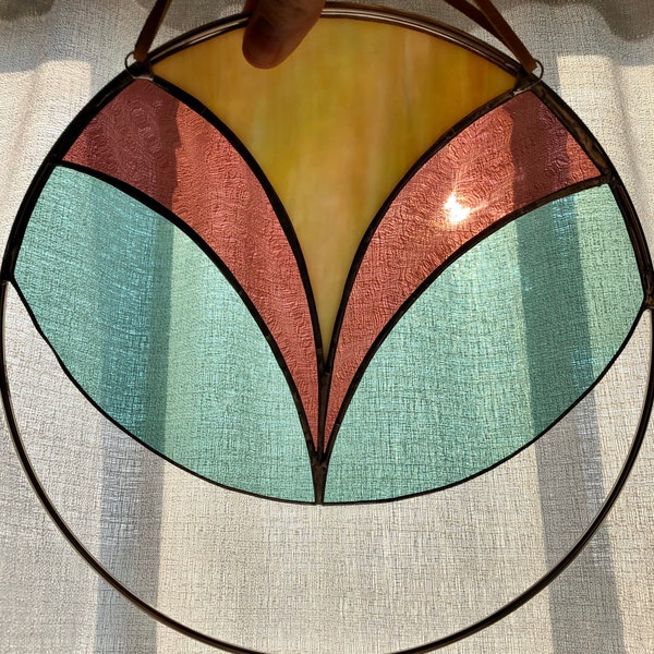 Custom Stained Glass | Art Deco Design | Stained Glass Sun Catcher | Home Decor | Gift