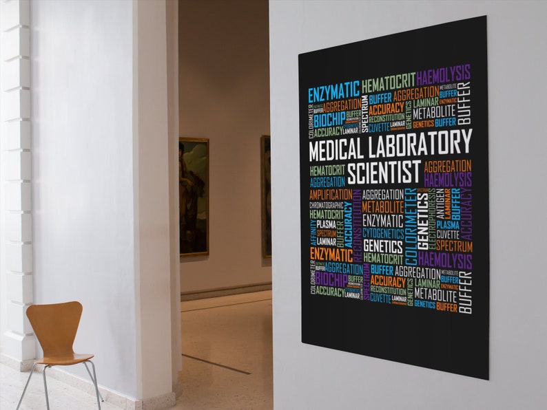 Medical Laboratory Scientist Words Poster MLS Poster MLS Etsy