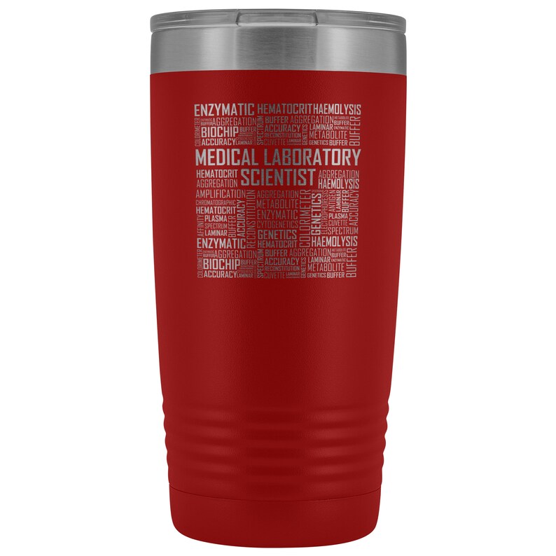 Medical Laboratory Scientist Words Tumbler Stainless Steel 20 Etsy