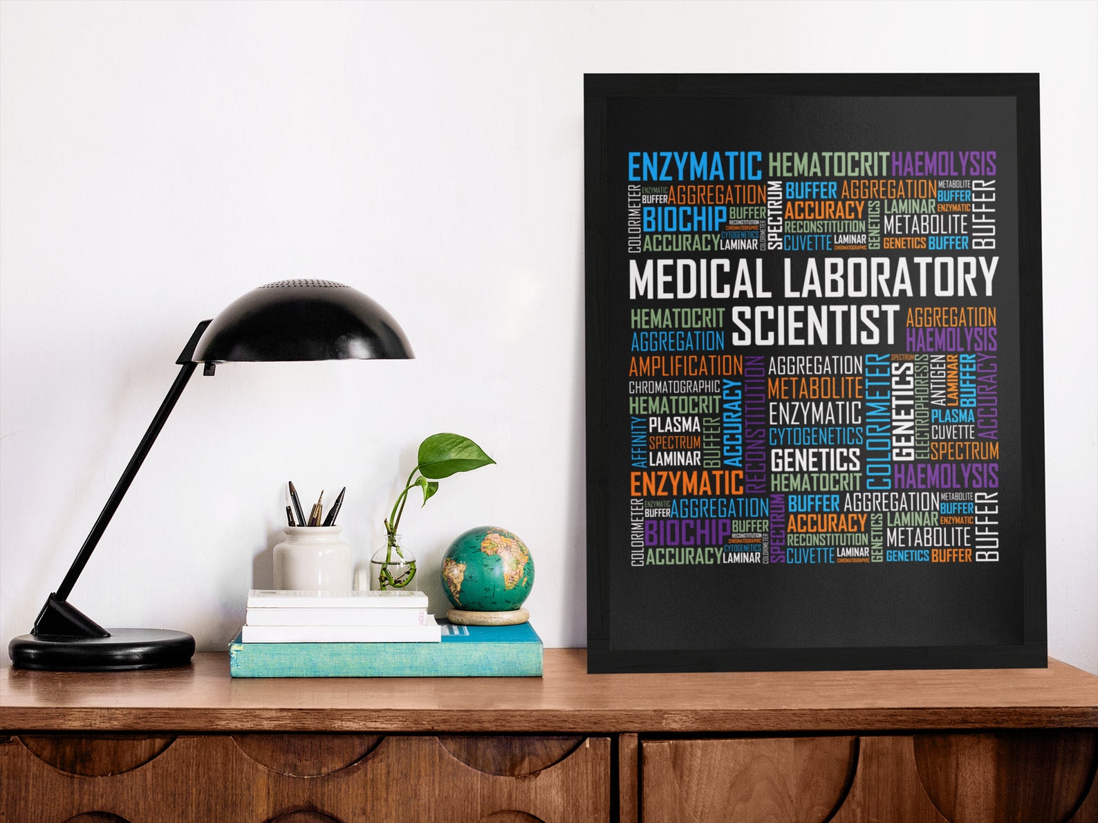 Medical Laboratory Scientist Words Poster MLS Poster MLS Etsy