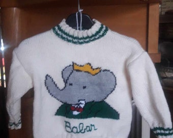 “Babar” children’s sweater