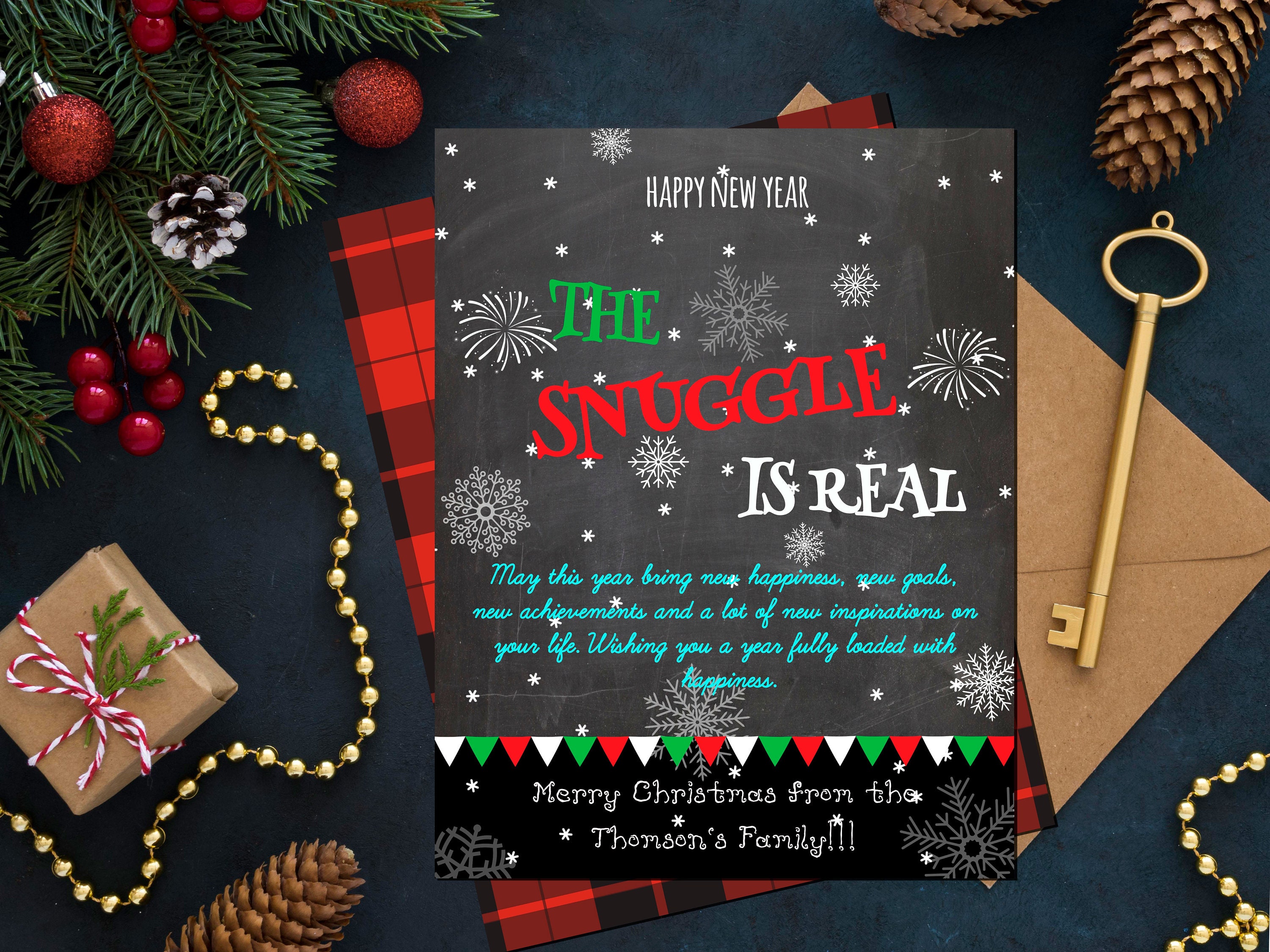 The Snuggle is Real Editable Christmas gift tag Greeting Etsy