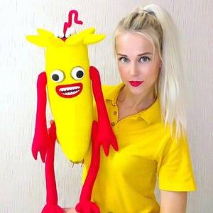 Banana Eater Toy SCP Plush inspired by Trevor Henderson – 24 inch