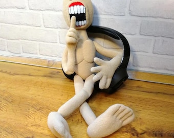 Hush plush toy Inspired by Trevor Henderson Horror toy, Monster plush