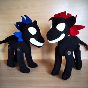 Creepy Cartoon Lion SCP Plush toy inspired by Trevor Henderson 11 inch