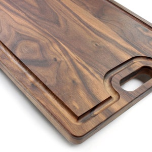 Large Cutting Board With Handles and Juice Groove 18x12, Reversible Wood Cutting Board, Doubles as a Wooden Serving Tray With Handles image 6