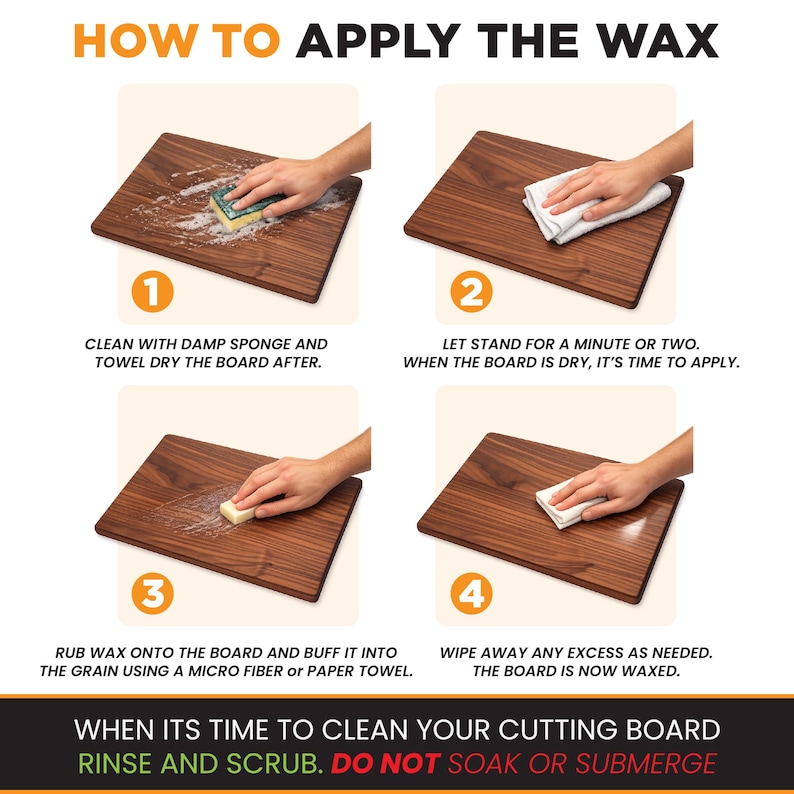 Cutting Board Oil and Wax Combo: All Natural Wood Conditioner image 8