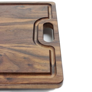 Large Cutting Board With Handles and Juice Groove 18x12, Reversible Wood Cutting Board, Doubles as a Wooden Serving Tray With Handles image 5