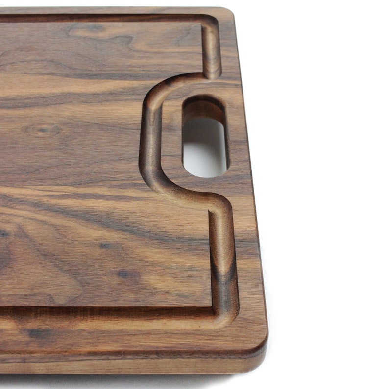 Large Cutting Board With Handles and Juice Groove 18x12, Reversible Wood Cutting Board, Doubles as a Wooden Serving Tray With Handles image 5