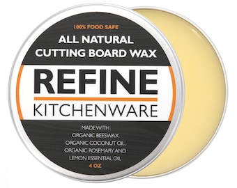Organic Cutting Board Wax – Food Safe Beeswax Wood Conditioner for Butcher Blocks, Utensils