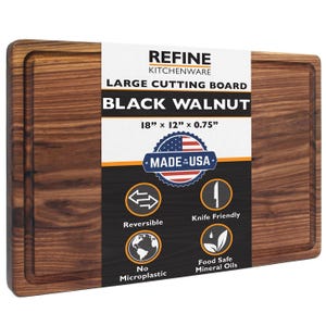 Made in USA Walnut Cutting Board by Refine Kitchenware