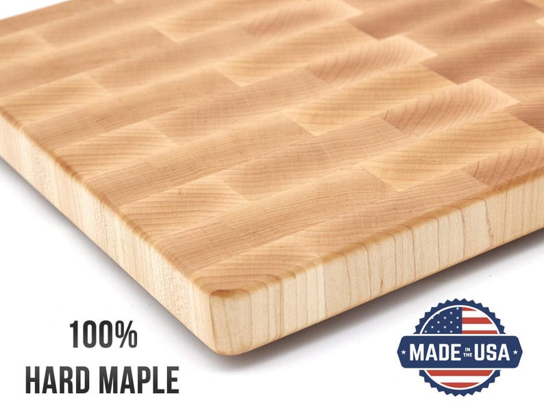 XXL Maple End Grain Butcher Block Cutting Board - Thumbnail 3